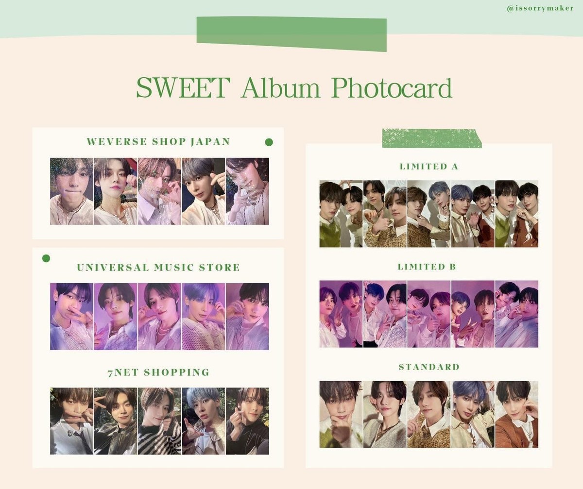 TXT TOMORROW X TOGETHER 2ND ALBUM JAPAN “SWEET” ALL VERSION