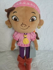 NEW! With TAG!! Disney Store Jake And The Neverland Pirates Plush IZZY!!RARE!!!