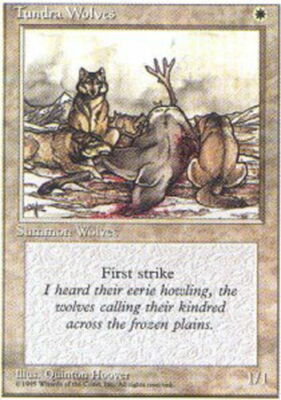 Tundra Wolves x4 - 4th Edition - Light Play, English - 4th Edition