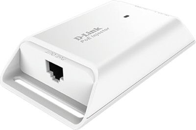 D-Link DPE-101GI 1-Port Gigabit PoE Injector, Weiß, Plug and Play, BRANDNEU