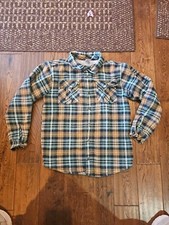 GYMBOREE Fleece-Lined Plaid Flannel Shirt L 10-12