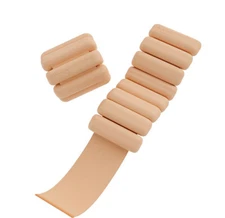 Great Gift Adjustable Wrist/Ankle Weights 2 X 2 Lb Each Bala Bangles SAND New