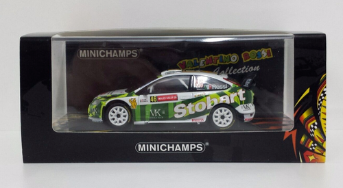 MINICHAMPS 1/43 valentino rossi Modèle Auto Voiture Rally Ford Focus WRC New - 第 1/3 張圖片