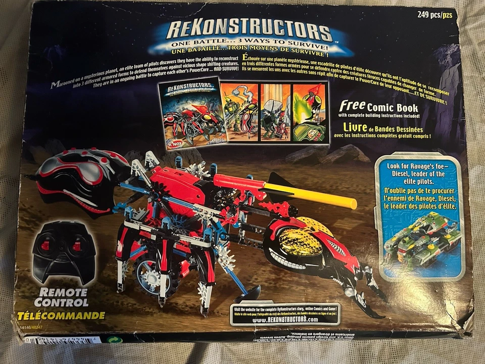 NUEVO 2003 K'nex Reconstructors Revage control remoto con sistema de construcción de cómics Foto 2 de 4
