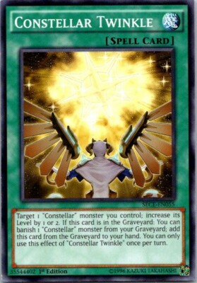 Constellar Twinkle SECE-EN055 Yu-Gi-Oh! Card Light Play 1st Edition