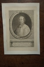 VARET AL.  (1632-1676) PORTRAIT ENGRAVING 19th century, VICAR DE GONDRIN SENS,./,