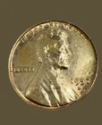 1957-D 1C Golden Color Lincoln Wheat Cent Penny