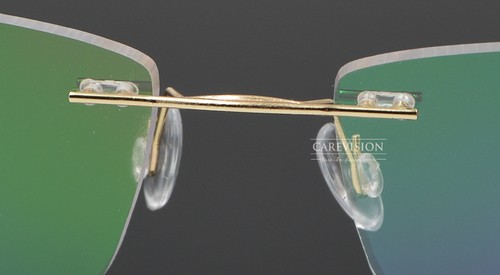 Men's Rimless Memory Titanium Alloy Glasses Eyeglasses Spectacles Frame - Picture 9 of 18