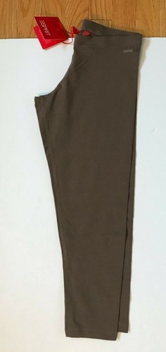 Esprit Essential Capri Leggings, Taupe, Small, NEW with tag - Picture 2 of 5