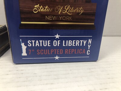 NIB STATUE OF LIBERTY SCULPTED REPLICA 7 NIB STATUE OF LIBERTY SCULPTED REPLICA 7