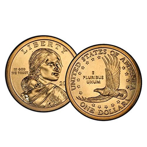 x2-2000 P] [1x2001 D] wounded eagle SACAGAWEA GOLD ONE DOLLAR US