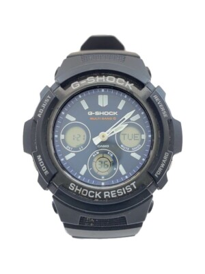 CASIO G-SHOCK AWG-M100SB-2AJF Black Resin Solar Digital