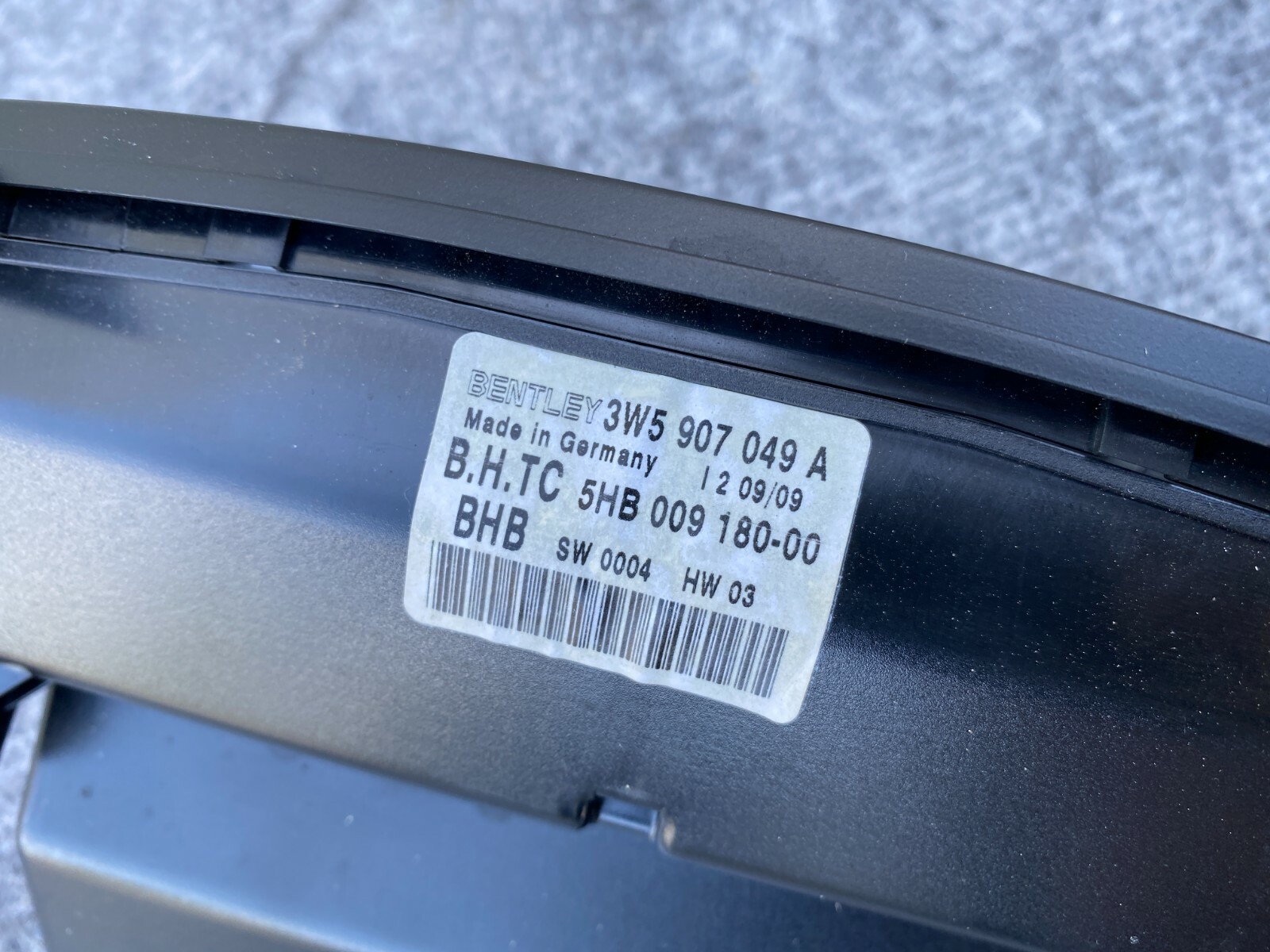 REAR AC CLIMATE CONTROL SWITCH BENTLEY CONTINENTAL FLYING SPUR (06-12) OEM