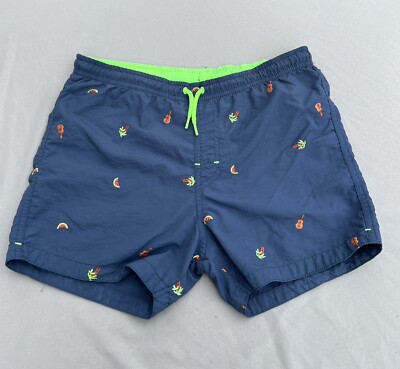 Zara Boys Swim Trunks Shorts Watermelon Palm Trees Swim Shorts Size 9-10 140 cm