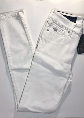 Armani Exchange 5J11 JAMBE ETROITE Women's Skinny Jeans White | eBay