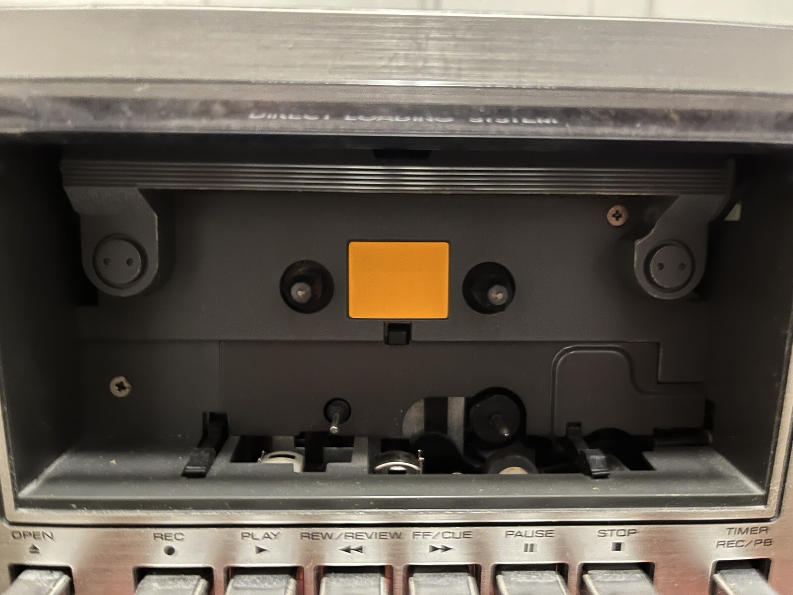 Toshiba Stereo Cassette Deck PCX10 Vintage Dolby Silverface Chrome