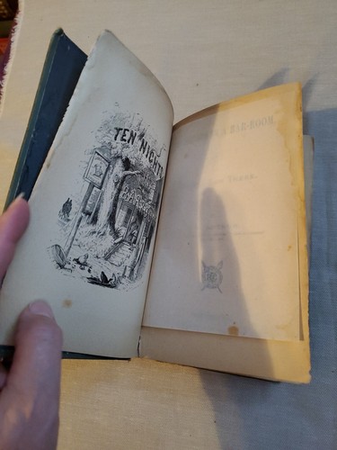 TEN NIGHTS IN A BAR-ROOM AND WHAT I SAW THERE By T S Arthur (HC, 1882) - Picture 4 of 16