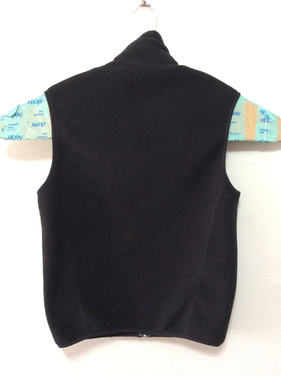 Patagonia Synchilla Fleece Vest Black Norton Logo Men's Small I391