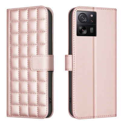Leather Grid Wallet Phone Case For Xiaomi Redmi Note 14 13 12 Pro A3 14C 13C 9A