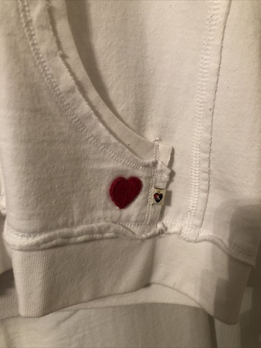Twisted Heart Sweatsuit, Small Pant, Medium Top, White Sequins - Picture 4 of 8