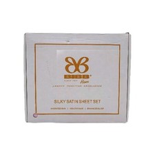 Bibb Home Silky Satin Queen Pink 4 Piece Sheet Set