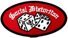 Social Distortion Rock Music Embroidered Iron on Patch Applique