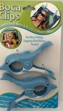 NEW Boca Clips - Dolphin Beach Towel Holders, Set of 2 in Original Packaging