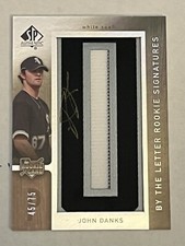 John Danks 2007 SP Authentic By The Letter O Auto Patch /75 Chicago White Sox RC