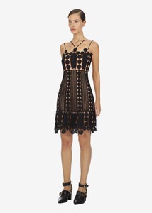 self portrait black floral dress