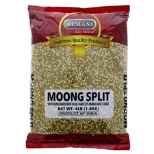 Hemani Moong Split 4LB (64 OZ) Split Mung Beans with Husk