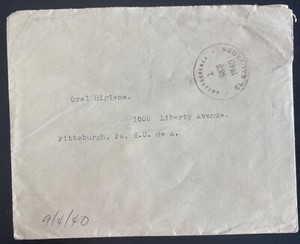 1940 San Salvador El Salvador Airmail Cover To Pittsburgh PA USA