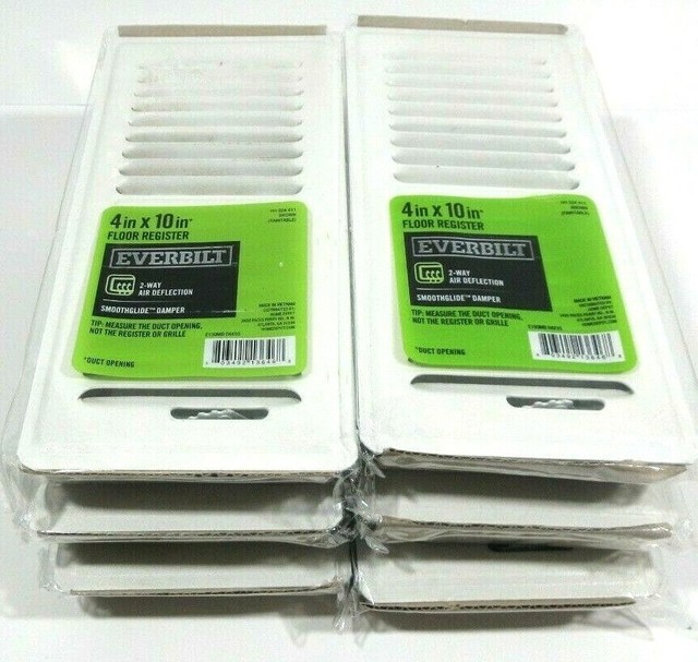 Everbilt Floor Register 4 X 10 2 Way Air Deflection Smoothglide