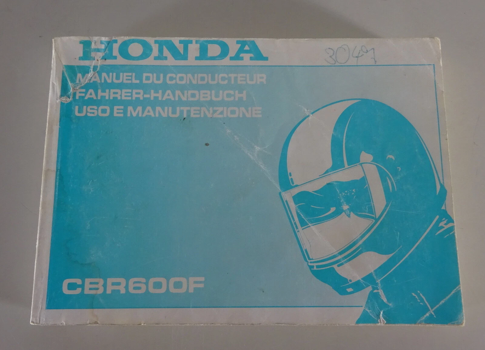 Manual / Handbook / Use And Maintenance Honda CBR 600 F Model Year 1992