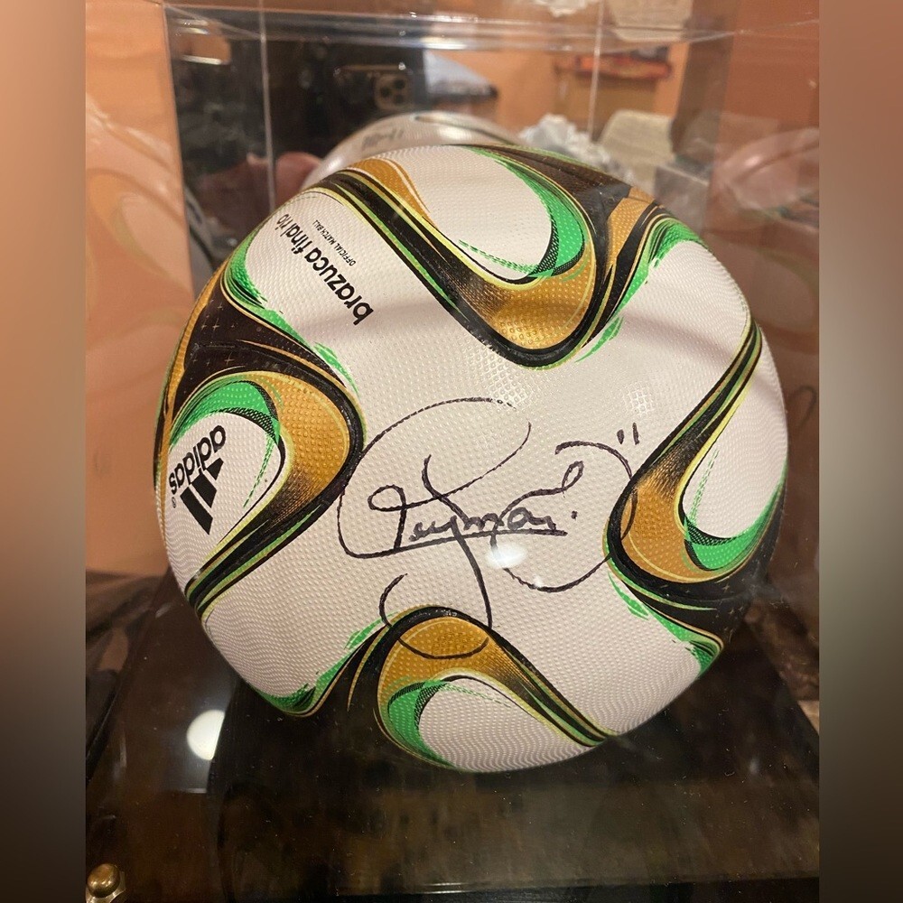 2010 FIFAワールドカップ ウルグアイ代表 サインボール 2014 World Cup Adidas Soccer Ball Signed by Neyman Jr. w/ Letter
