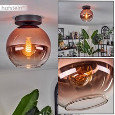 Decken Leuchte Klar Kupferfarben Flur Wohn Ess Schlaf Zimmer Kugel Lampe modern