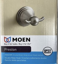 Moen DN8403BN Preston Double Robe Hook, Brushed Nickel Set Of 2