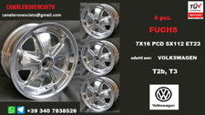 Cerchi Fuchs lucido 7x16 5x112 vw BULLI Transporter T2 T3 Wheels Felgen Llantas