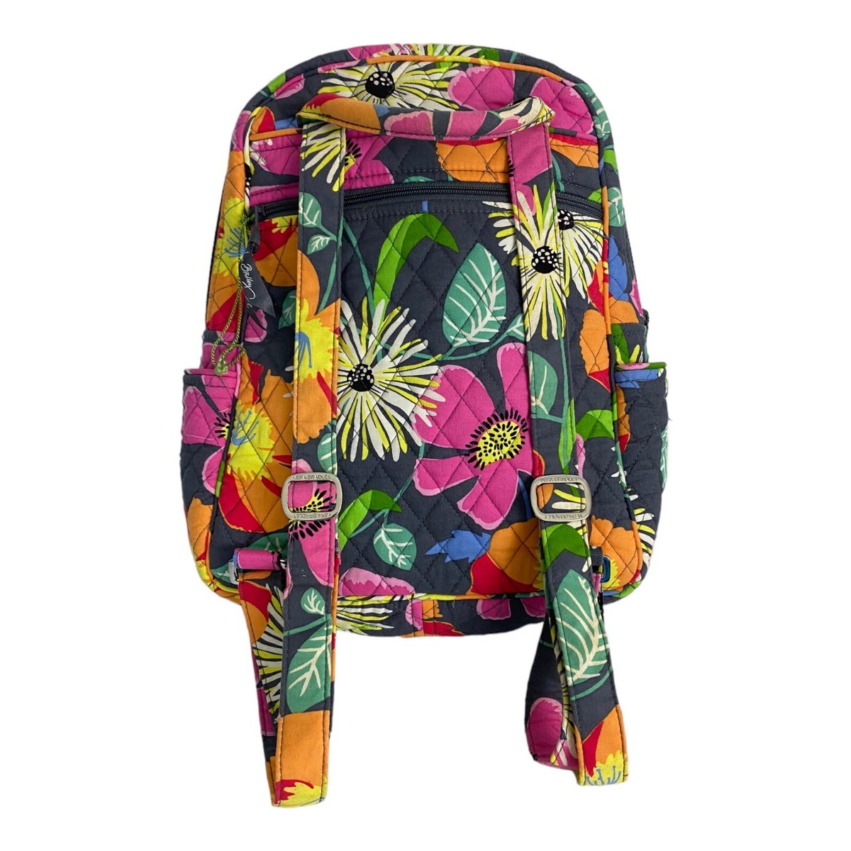Vera Bradley Laptop Backpack Jazzy Blooms Inside My Vera Bradley Jazzy Blooms Double Zip Backpack  main image 2
