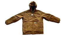 CARHARTT MEN'S Duck Active Jacket-Quilted Flannel Lined-XL