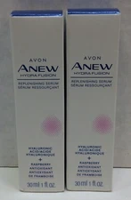 Avon Anew Hydra Fusion Replenishing Face Serum with Hyaluronic Acid, LOT OF 2