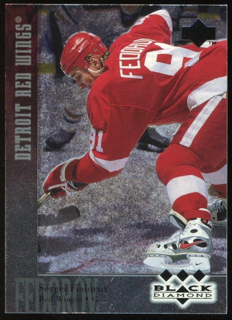 1996 UPPER DECK BLACK DIAMOND TRIPLES #155 SERGEI FEDOROV SP