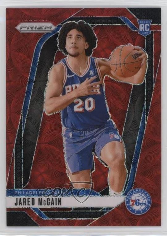 2024-25 Panini Prizm Choice Red Prizm 65/88 Jared McCain #222 Rookie RC