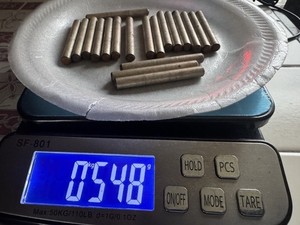 Lot 0548 Grams scrap Mil Spec silver/copper pins for precious metal recovery.