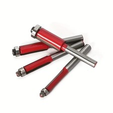 UK 4Pcs 1/4'' Shank Top Bearing Flush Router Trim Pattern Bit Set Milling Cutter