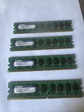 LOT OF 4 ACTICA ACT2GEU72T8G667H ACTICA MEMORY 2GB PC2 5300E DDR2