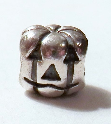Pandora ALE 925 Sterling Silber Jack O'Lantern Kürbis Halloween Charm 2,5 Gramm