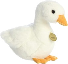Aurora Realistic Miyoni American Pekin Duck Stuffed Animal 11 Inches
