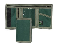 Sprocket Nylon Trifold Wallet with Coin Pocket Green