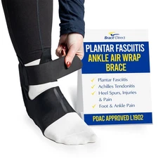 Lightweight Adjustable Air Wrap for Plantar Fasciitis - Medical Grade PDAC L1902
