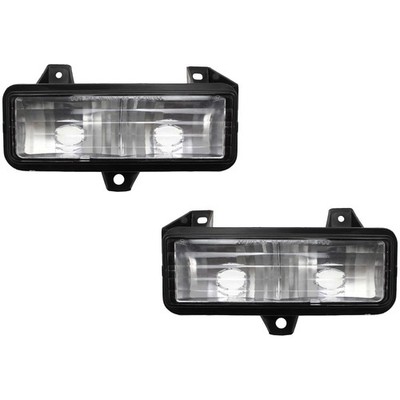 For 1988-1991 Blazer Parking Light Front Clear Plastic SET PAIR